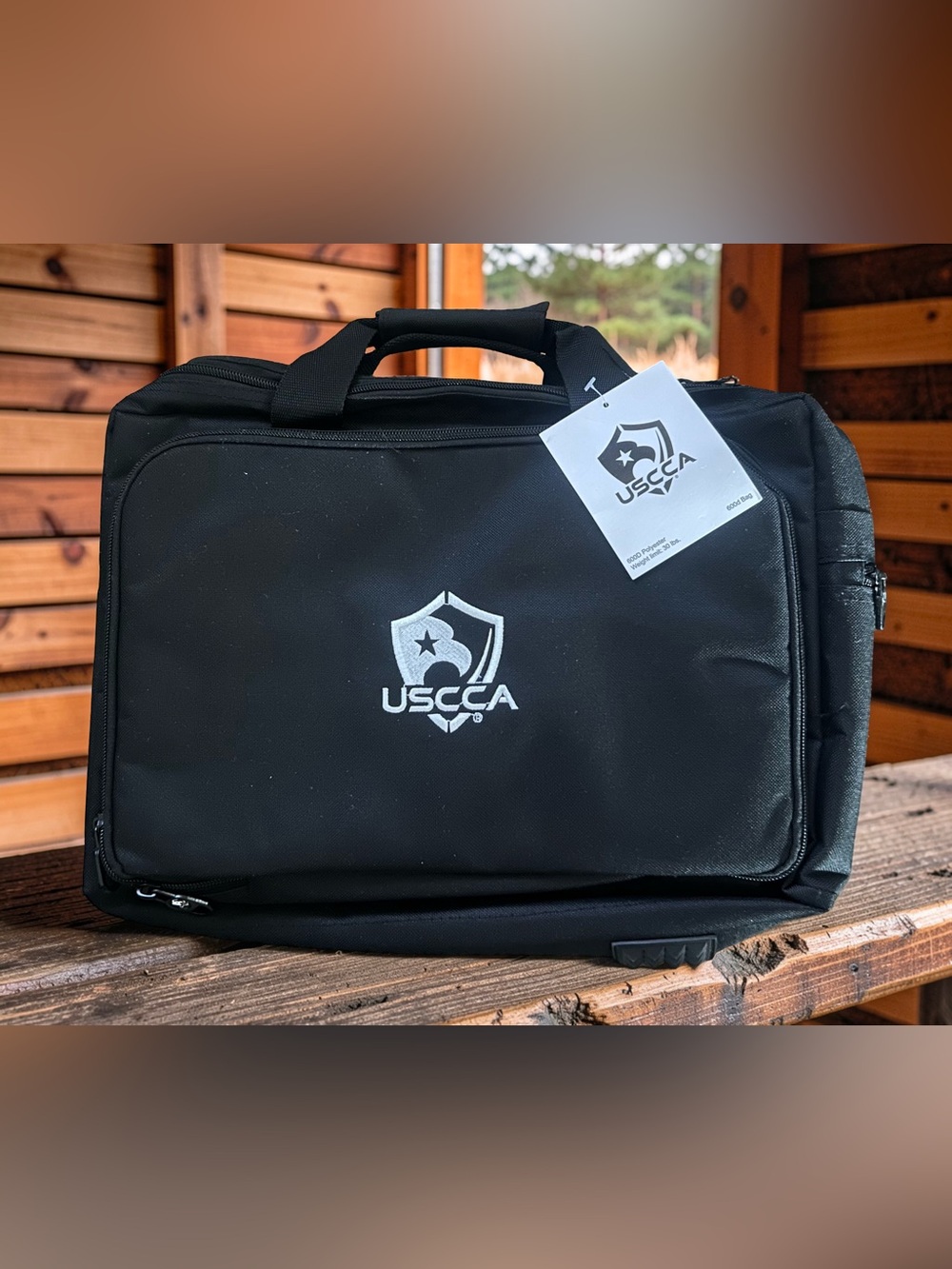 USCCA Range Bag Tactical Duffel Bag Black 600D Carrying Case With Strap